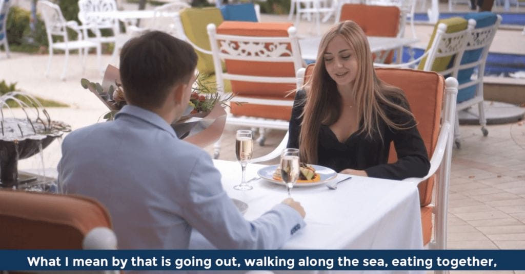 Pat VC - What I mean by that is going out walking along the sea eating together