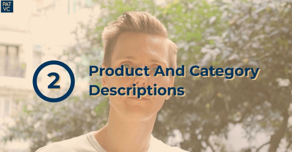 Ecommerce Marketing Strategy - Product And Category Descriptions