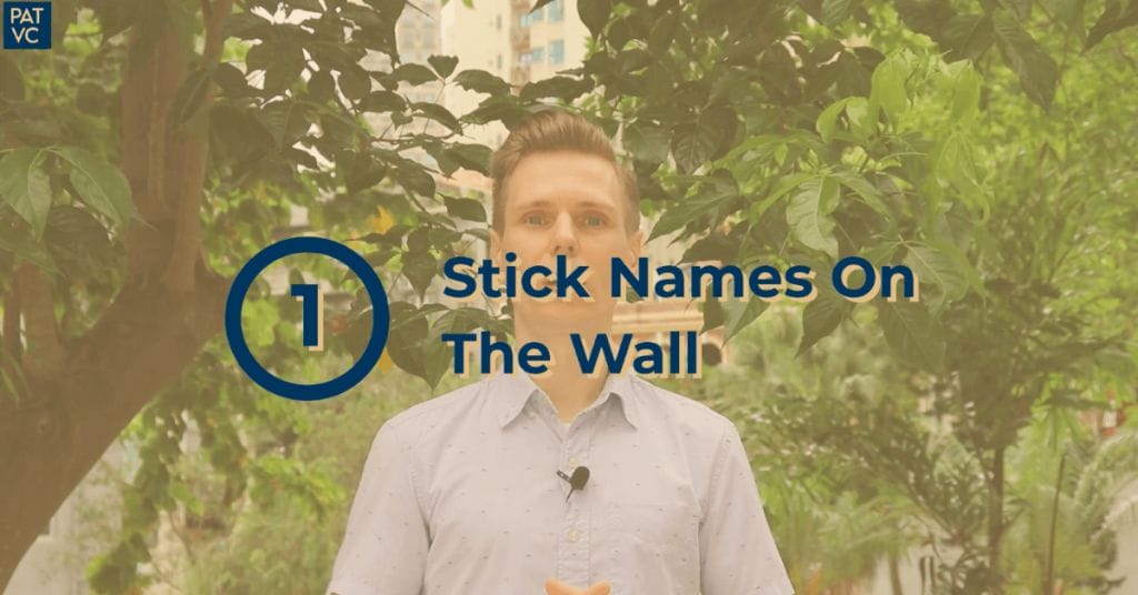 How To Remember Names And Faces - Stick Names On The Wall
